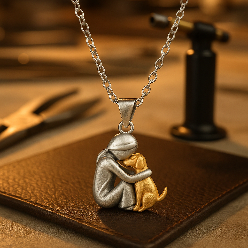 Elin™ | Halsband med hund-/kattberlock