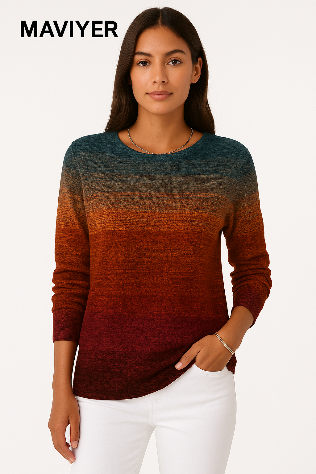 MAVIYER™ – Warme Ombre Trui
