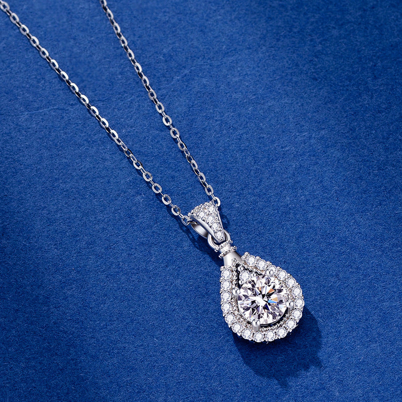 (🎁2025 Nyårs Hot Rea🎁)🔥Moissanite-Vatten droppe Halsband